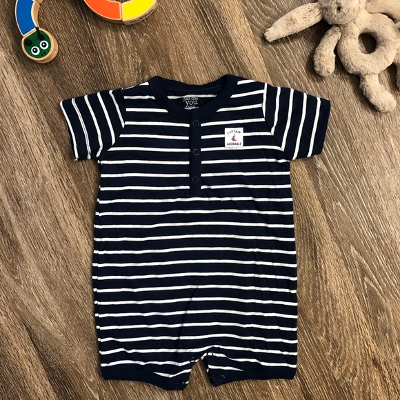 Carter's Other - Carter’s Striped Baby Romper